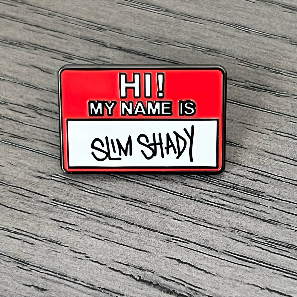 Eminem/HI! MY NAME IS Slim Shady PIN + FREE SLIM SHADY STICKER